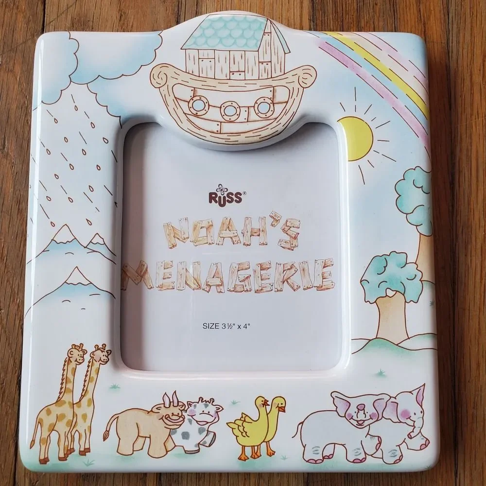 Russ Noah's‎ Ark Menagerie ceramic photo frame